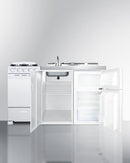 Summit 60" Wide All-in-One Kitchenette with Gas Range Open