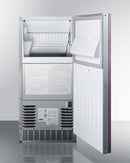 Summit 62 lb. Clear Outdoor Icemaker Open