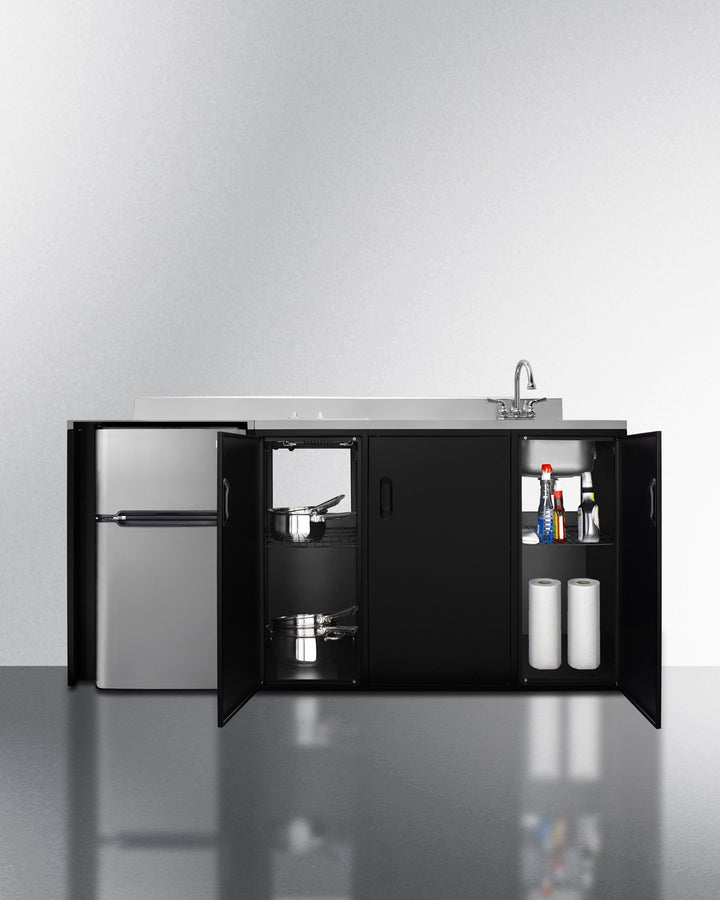 Summit 72" Wide All-In-One Kitchenette ADA Counter Height