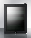 Summit BeautiFridge Cosmetics Cooler with Mint Shelving and Tinted Glass Door