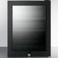 Summit BeautiFridge Cosmetics Cooler with Mint Shelving and Tinted Glass Door