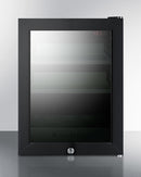 Summit BeautiFridge Cosmetics Cooler with Mint Shelving and Tinted Glass Door
