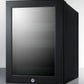 Summit BeautiFridge Cosmetics Cooler with Mint Shelving and Tinted Glass Door