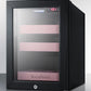 Summit BeautiFridge Cosmetics Cooler with Pink Shelving and Glass Door