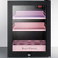 Summit BeautiFridge Cosmetics Cooler with Pink Shelving and Glass Door