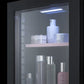 Summit BeautiFridge Cosmetics Cooler with Pink Shelving and Glass Door