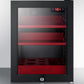 Summit BeautiFridge Cosmetics Cooler with Ruby Shelving and Glass Door