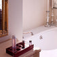 Summit BeautiFridge Cosmetics Cooler with Ruby Shelving and Glass Door