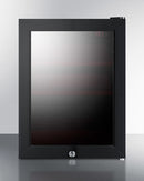 Summit BeautiFridge Cosmetics Cooler with Ruby Shelving and Tinted Glass Door