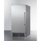 Summit Built-In 50 lb. Clear Icemaker Complete Stainless Steel Exterior