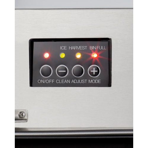 Summit Built-In 50 lb. Clear Icemaker Complete Stainless Steel Exterior