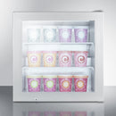 Summit Compact All-Freezer with Self-Closing Door and Stainless Steel Cabinet