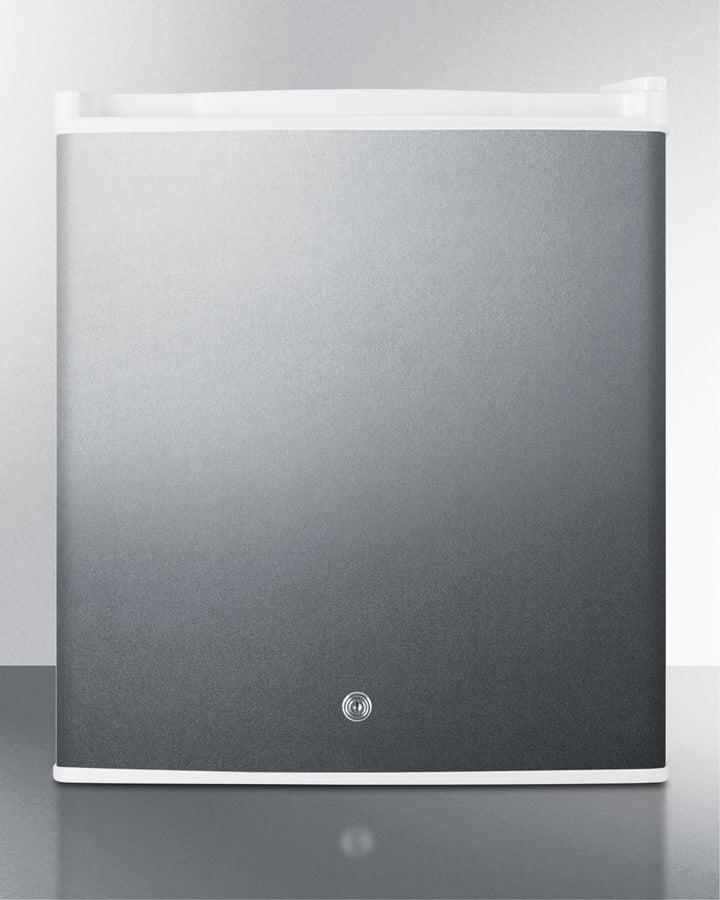 Summit Compact Built-In All-Refrigerator with Digital Thermostat and Stainless Steel Exterior Front