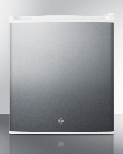 Summit Compact Built-In All-Refrigerator with Digital Thermostat and Stainless Steel Exterior Front