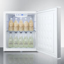 Summit Compact Built-In All-Refrigerator with Digital Thermostat and Stainless Steel Exterior Full