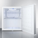 Summit Compact Built-In All-Refrigerator with Digital Thermostat and Stainless Steel Exterior Open