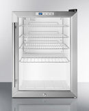 Summit Compact Built-In Glass Door Beverage Center