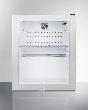 Summit Compact Glass Door Minibar with Front Lock