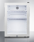 Summit Compact Glass Door Minibar with Front Lock