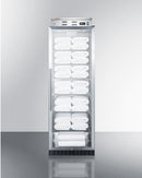Summit PureTherm 24" Wide Full-Sized Glass Door Blanket Warmer with Stainless Steel Cabinet