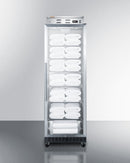 Summit PureTherm 24" Wide Full-Sized Glass Door Blanket Warmer with Stainless Steel Cabinet