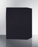 Summit Shallow Depth 24" Wide Outdoor Built-In All-Refrigerator With Slide-Out Storage Compartment 