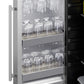 Summit Shallow Depth 24" Wide Outdoor Built-In All-Refrigerator With Slide-Out Storage Compartment 