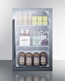 Summit Shallow Depth Indoor/Outdoor Beverage Cooler, ADA Compliant