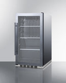 Summit Shallow Depth Indoor/Outdoor Beverage Cooler