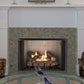Superior Fireplaces Tall Opening Firebox, Clean Face, White Stacked Brick Liner - VRT2536-42