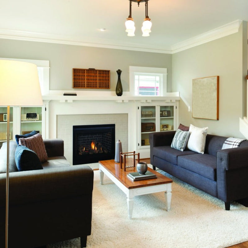 Superior Fireplaces 45" Inch Direct Vent Gas Fireplace-Electronic Ignition-Black Interior - DRT4045