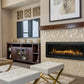 Superior Fireplaces 84" Linear Direct Vent Gas Fireplace with Interior Lights, Electronic Ignition - DRL6084TEN