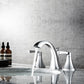 Vinnova Abbie Two-Handle 8-Inch Widespread Bathroom Faucet Polished Chrome Finish with Basin