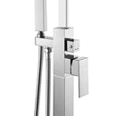 Vinnova Hemlock Freestanding Tub Filler Faucet Polished Chrome Finish Handle