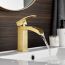 Vinnova Liberty Single-Handle Basin Bathroom Faucet Brushed Gold Finish