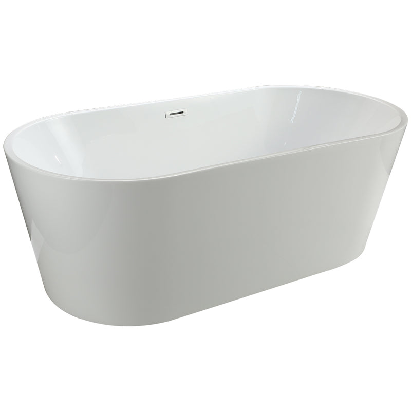 Vinnova Lumina Soaking Bathtub White Finish