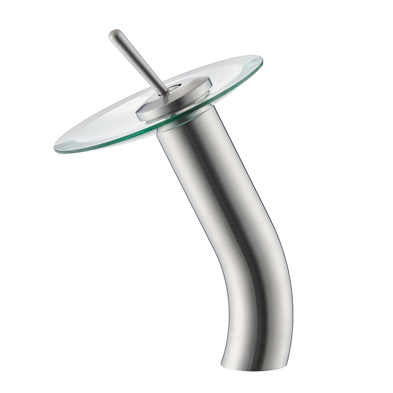 Torino Falls Single Hole Bathroom Faucet Satin Nickel Finish