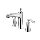 Vinnova Ukiah Two Handle 8 Inch Widespread Bathroom Faucet Polished Chrome Finish Side View