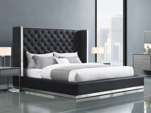 Whiteline Modern Living Abrazo King Bed BK1356P