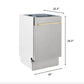 ZLINE Autograph Edition 18 in. Dishwasher in Stainless Steel with Gold Handle, DWVZ-304-18-G